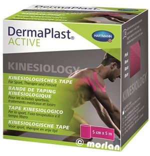 Кинезиологическая лента - Dermaplast Active (1 шт. 5 M X 5 см розовая)