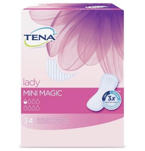 Впитывающие подушечки при легком недержании мочи - Tena Discreet Mini Magic (34 шт.)