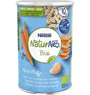 Naturnes Bio Nutripuffs Злаки с морковью (1 упаковка 35 г)