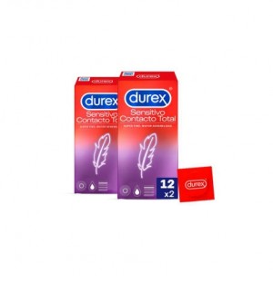 Durex Sensitive Total Contact - презервативы (12 презервативов 2 коробки)