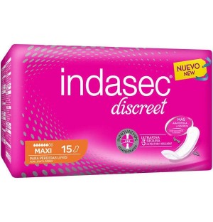 Прокладки Indasec Discreet Maxi Pads от потери света (15 шт.)