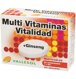 Vallesol Multivit Vitality + Ginseng (24 жевательные таблетки)