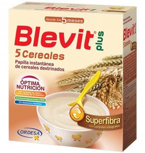 Blevit Plus Superfibre Каша 5 злаков (1 контейнер 600 г)