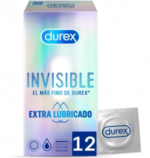 Durex Invisible Extra Thin Extra Lubricated - презервативы (12 шт.)