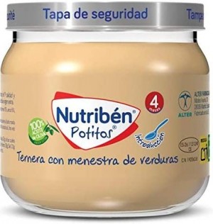 Nutriben Potito Inicio A La Carne - Ternera Con Menestra De Verduras. - Alter