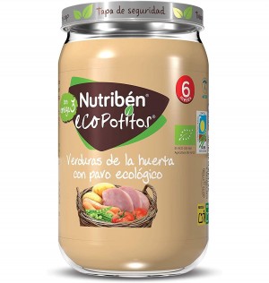 Nutriben Ecopotitos Овощи садовые - С органической индейкой. - Альтер