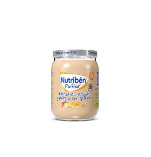 Nutriben Potitos Platano Naranja Y Galleta, 2 контейнера. -Alter