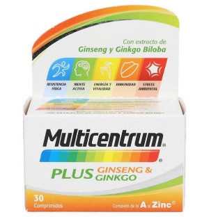 Multicentrum Plus Ginseng & Ginkgo (30 таблеток)