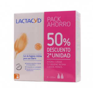 Lactacyd Intimate Hygiene Gel Savings Pack, 2 шт. со скидкой 50%, 2 x 200 мл. - Perrigo