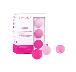 Laselle Intravaginal Spheres Kegel Routine, набор из 3 сфер 28 г, 38 г и 48 г. - Интимина