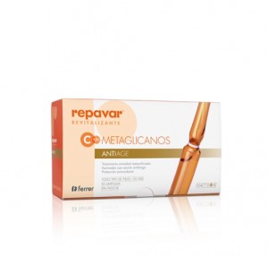 Repavar® Reevitalising Ampoules Vit C 5,5% + Antiage Metaglycans, 30 x 1 мл. - Феррер