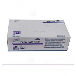 Одноразовые нитриловые перчатки - Peha-Soft Nitrile (100 шт. большого размера)