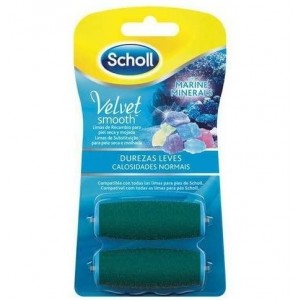 Scholl Velvet Smooth - электронный напильник с морскими минералами небольшой твердости (2 шт.)