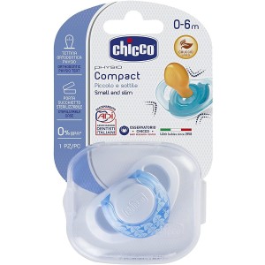 Пустышка резиновая - Chicco Physio Compact Anatomical (0-6M Blue)