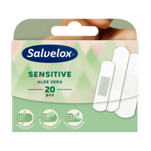 Повязки Salvelox Sensitive Aloe Vera, 20 шт - Orkla