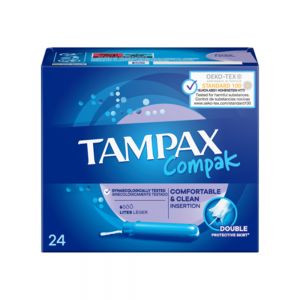 Tampax Compak Lite, Envase de  24 unidades. - Evax 